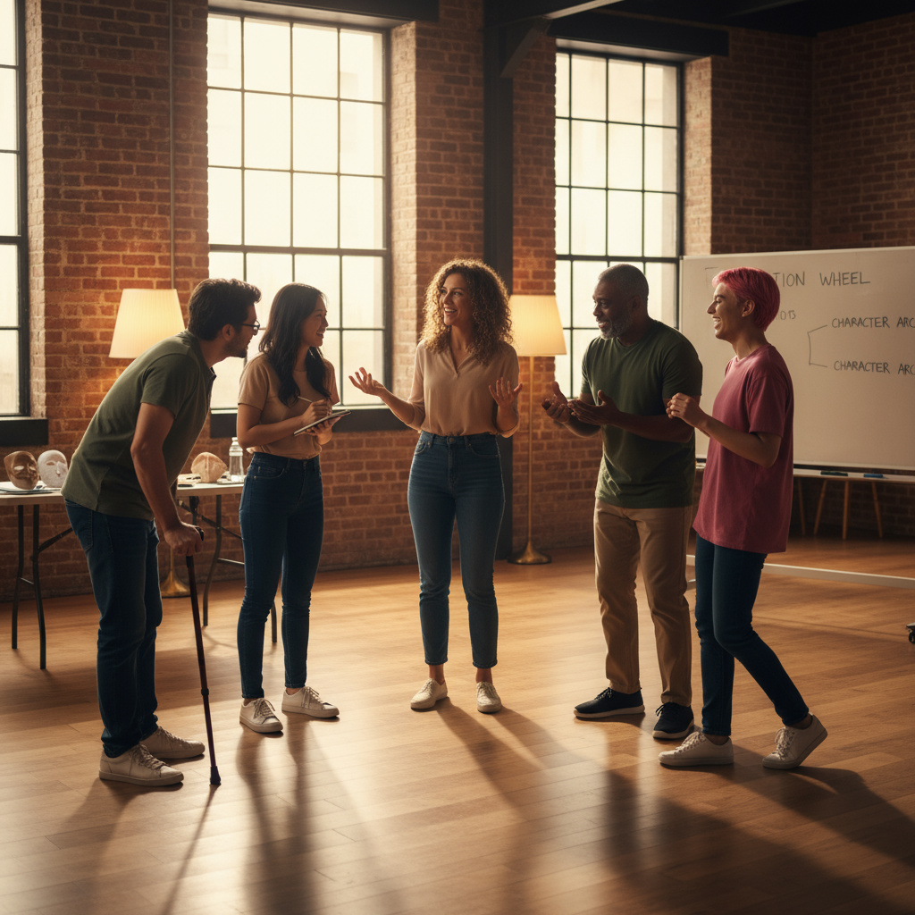 Acting-Workshop mit Coaching in Studio-Atmosphäre